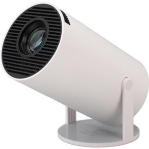 Mini Portable Projector, Support 4K 1080P with Dual-Band WIFI6 5G Wireless 5.0 Bluetooth Android 11,160 ANSI,180° Rotatable, Auto Keystone Correction, 35"-130" Screen Video Projector