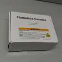 Homemory Realistic Flickering Flameless Candles, Battery Operated Candles with Remote Control and Timer, LED Fake Electric Candle for Home, Christmas Decoration, Gold, Set of 3 (D3"xH4"5"6")