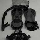 Zenoplige Mask Fins Snorkel Set, Snorkeling Gear for Adults, Panoramic View Snorkel Mask Anti-Fog, Adjustable Dive Flippers, Dry Top Snorkel and Travel Bag, Scuba Gear for Swimming Snorkeling Diving (Large-X-Large, Black)