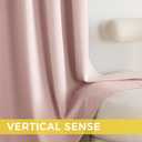 NICETOWN Blush Pink Blackout Curtains 63 Inches Long 2 Panels for Girls Room, Bedroom, Nursery Thermal Insulated Blackout Drapes Solid Grommet Noise Reducing Window Curtains, W40