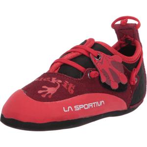 La Sportiva Kids Stickit Rock Climbing Shoe (2-3 Little Kid, Chili/Poppy)