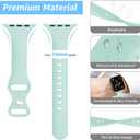 18 Pack Slim Bands Compatible with Apple Watch Band 49mm 46mm 45mm 44mm 42mm 41mm 40mm 38mm for Women Men, Sport Silicone Thin Narrow Strap for iWatch Series Ultra 11 10 9 8 SE 7 6 5 4 3 2 1