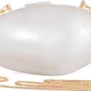 Pearl Clutch Purses For Women,Shell Acrylic Handbags Evening Bag Purse Small Shoulder Crossbody Bags Wedding Guest