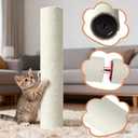 Cat Scratching Post Replacement Pole, 15.75" H, Sisal Pole Replacement Cat Tree Post Indoor, Small Size, with M8 Screws Beige (2PCS)