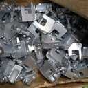 Hicarer 100 Pcs Top Beam Clamp 3/8" Iron Safety Rod Clamp 3/4" Jaw Opening