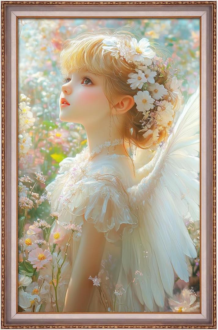 16x24 Frame Champagne Gold, Elegant Ornate 24x16 Picture Frame with Floral Trim, for 16 x 24inch Gallery Photo Pic with HD Plexiglass, 1.6in Widen 0.8in Thick, Horizontal Vertical Wall Display