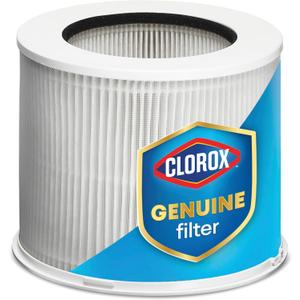 Clorox Tabletop Air Purifier True HEPA Replacement Filter, 200 Sq. Ft. Capacity, Removes 99.97% of Allergens up to 0.1 Micron, Compatible with 11020 & 11021, 1 Count (12020)
