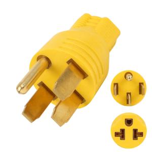 NEMA 14-50P to 5-15R 5-20R 6-15R 6-20R Compact 240V 50 Amp 3 Prong Male Plug to 240V 15 Amp 20 Amp 3 Prong Female Receptacle For Generator Welder Washer Dryer EV Charging Cord Adapter Connector