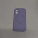 Miracase Magnetic for iPhone 17 Case, Compatible with MagSafe, Integrated Silicone Camera Control Cover, 3.0mm Thicken Shockproof Drop Protection Phone Case for 17,Lavender Gray