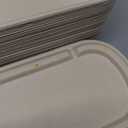 Disposable Food Containers with Lids – Sugarcane Pulp Take Out Containers, Biodegradable Lunch Box, Compostable and Microwave Safe To-Go Boxes for Meal Prep – Pack of 33