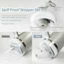 3 x Stanley Cup Accessories Set - 6 Pcs Silicone Spill Proof Stopper, 2 Straw Cover Caps, 1 Silicone Boot for 40/30oz Tumbler (Fog)