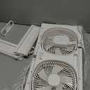 shinic 3-Speeds Window Fan with 180+90 Rotatable Fans, Manual Reversible, Vertical Window Fan with Rigid & Accordion Expanders, Width Adjustable (21.65" to 33.27"), Ideal for Home, Kitchen, Bedroom, small window fan