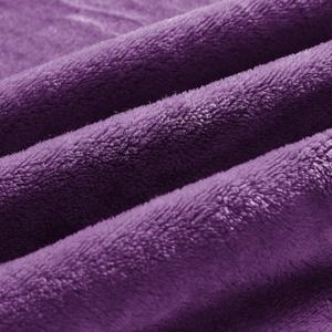 Fleece Blanket Purple Throw Blankets for Couch & Bed, Luxury Plush Cozy Fuzzy Blanket 54" x 52", Super Soft Warm Lightweight Throw Blanket for Travel Camping,  2 Pack