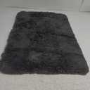 Ophanie Small Rug Upgrade Non Slip Throw Bedside Area Rugs, Fluffy Soft Grey Mini Bedroom Carpet, Affordable Door Entryway Indoor Inside Front Entrance Dog 2x3 Mat, Home Decor Aesthetic, Nursery