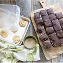 Nordic Ware Naturals Quarter Sheet, 9x13 and Lid Baking Set- USA Made Aluminum Commercial Quality Sheet Pans for Baking or Roasting, Encapsulated Galvanized Steel Rim Prevents Warping, 3pc Baker's Set
