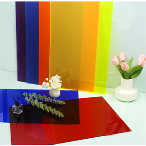Cranviech 4 Pack Translucent Colored Cast Acrylic Sheets, Cast Plexiglass Sheet 15.7" x 23.6" x 0.11" Plastic Sheet for Sign DIY Display Projects Photo Frame Craft Handcraft Painting
