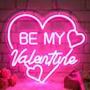 Be My Valentine Neon Sign,Valentine'S Day Neon Signs for Wall Decor, Heart Shape LED Neon Light USB Powered, Romantic Valentines Day Sign for Bedroom, Proposal, Wedding, Anniversary, for Couples