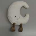 JOSON Sun Shaped Plush Toys, Soft Bedside Sofa Pillows, Used for Home Decoration as Birthday Gifts for Children and Girls (Moon)