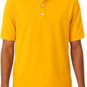 French Toast Boys Girls Gold Short Sleeve Pique Polo Uniform Shirt