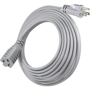 KUNCAN Appliance Power Extension Cord - Heavy Duty 14/3 AWG Parallel 3 Prong Low Profile Flat Cable US Plug Male to Female Extender Grounded Wire for AC Unit, Air Conditioner, Refrigerator (12 ft)