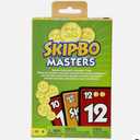 Multicolor Skip Bo Masters Game with Special Strategy Coins for Family Fun