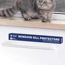 Panther Armor Large Window Sill Protector for Pets  Scratch-Resistant, Durable & Transparent  Easy Peel & Stick Installation  2-Pack for Dog & Cat Scratch Protection