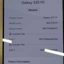 Samsung Galaxy S25 FE Cell Phone (2025), 128GB AI Smartphone, Unlocked Android, Large Display, 4900mAh Battery, High Res-Camera, AI Photo Edits, Durable, White