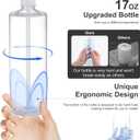 GAGALIFE Built in Sink Soap Dispenser or Lotion Dispenser for Kitchen Sink, Matte Black ABS Pump Head, with 17 Ounce PET Large Soap Bottle