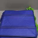 10 Pack Large Insulated Grocery Bags Reusable Shopping Bags with Zippered Top 13 x 12 x 7 Inch Thermal Cooler Totes Bulk with Handles for Hot Cold Food Delivery Refrigerator (Green,Blue)