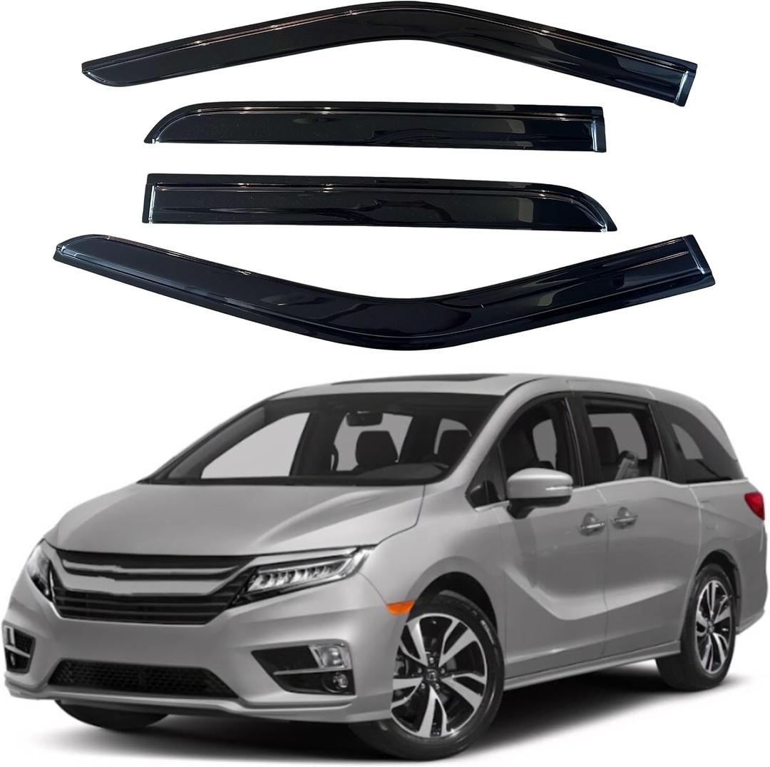 IG Window Visors Fit for 2011-2017 Honda Odyssey, Out-Channel Rain Guards Vent Wind Deflectors 4PC, Car Accessories for 11-17 Odyssey
