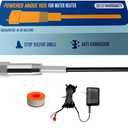 Powered Anode Rod for Water Heater, Electric Anode Rod for Water Heater, Eliminate Sulfur Smell in Well Water, Eliminate Rotten Egg Smell in Water, for 40-89 Gallon Except Bradford White