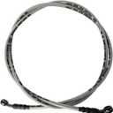 Braided Hydraulic Brake Hose Line Brake Cable Universal Brake Lines Compatible with Dirt Bike Softail ATV UTV Go Kart GY6 Scooter 10mm Banjo Ends M10 70.8" / 180cm