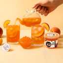 BOZU Popping Boba Tea Kit  Gift-Ready Hot or Iced Boba Tea Set, Peach Popping Boba & Strawberry Black Tea Bags, Secure Protective Packaging, 3 Servings