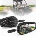Universal UTV Side Mirrors Side View UTV Mirrors Fit for 1.5-2 Inch Round Roll Cage Compatible with Polaris RZR 900 1000