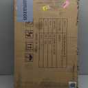 Farmhouse XXL End Table with Charging Station, Narrow Side Table with USB Ports and Outlets, Nightstand with 2 Drawers Storage, Grey Bedside Tables for Living Room, Bedroom