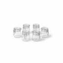 GLASS JAR WITH GLASS LID 3 Pack