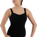 Capezio Women's Princess Tank Leotard (Large, Black)
