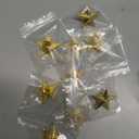 Jexine 50 Pcs Small Cross Lapel Pins, Religious Christian Chaplain Enamel Brooch Bulk Gift for Funeral Church Wedding 25Pcs Gold Stars