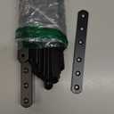 20Pack Straight Brackets Black, 6.5Inch 160MM Mending Plate Metal Brackets for Brace, Heavy Duty Joining Plates for Wood Fence Bookcase Cabinet, Straight Brace Repairing Mending Plates