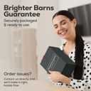 Amber Glass Hand and Dish Soap Dispenser Set by Brighter Barns - Modern Kitchen Decor & Accessories for Airbnb, RV, Office, Housewarming Gifts (Amber)