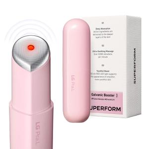 Superform Galvanic Booster Blush Pink, 1min booster for ageless skin, anti-aging and firming pocket booster, Korean skincare, Glow on the go, Serum booster device, Glass skin, Gift