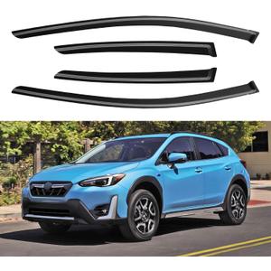 Window Visors Rain Guards for 2018-2023 Subaru Crosstrek & Subaru Impreza Hatchback 17-23, Out-Channel Window Vent Wind Deflectors Visors Shades
