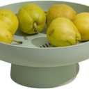 onefitow Fruit bowl Fruit Basket for Kitchen Countertop Kitchen Storage Baskets Stand Organization, Decor Centerpiece Counter or Dining Room Tables (Green)