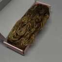 Flufymooz 100 Pure Protein Ponytail Extension, 18 Inch Curly Claw Clip Ponytail Hair Extensions Natural Soft pony tail hairpiece for women-Dark Blonde (Dark Blonde to Light Brown)