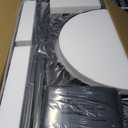 45 Inch Fire Pit Surround Tabletop for Solo Stove Yukon/Bonfire/Tiki Accessories, Smokeless Fire Pit Table & Dust Cover for Solo Stove and Other Wood Burning, Powder-Coated Steel Stove Table Surround