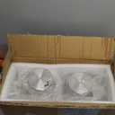 2 Pack 1 Gallon Square Glass Pitcher with Lid and Spout, Borosilicate Glass Carafe for Hot/Cold Drink, Water Pitchers with Handle for Fridge, Extra Large Jug for Iced Tea, Coffee, Juice, Beverage