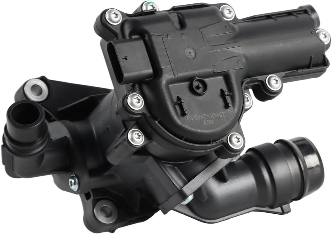 Thermal Management Module compatible with 2020 2021 2022 Kona Santa Fe Tucson Sonata Kia K5 Engine Thermostat Replacement Compatible with 256002M810 25600-2M810