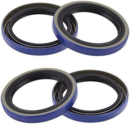 XIKE 4 Pcs 15192TB (10-60) ID 1.500" x OD 1.987" Trailer Hub Wheel Grease Seals, Fits 2,000-2,200 lbs Axles/Spindles BT16. (Blue)