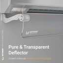 WITFORMS PREMIUM PLUS - Adjustable AC air deflector - 360° Rotatable - Extends 24" to 43" Length - Fits Most Standard Split air conditioners - Transparent Design - Measure Before Purchase