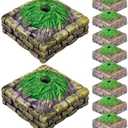 Hoodancos 10pcs Miniature Trees and Model Trees Base Diorama Base Train Scenery DIY Micro Mini Plants Landscape Sand Scenery Table Decoration